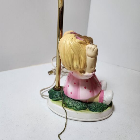 Cabbage Patch Kids Vintage 1983 Original Appalachian Artworks Ceramic Lamp - Picture 4 of 13